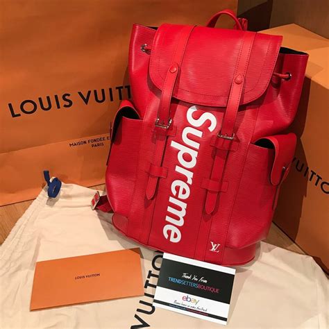 supreme x louis vuitton small backpack|louis vuitton supreme backpack men.